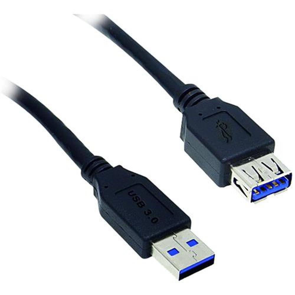 Cabo de Dados Usb 3.0 A Macho x Usb 3.0 A Fêmea 1,8m Cbus0012 Preto Storm