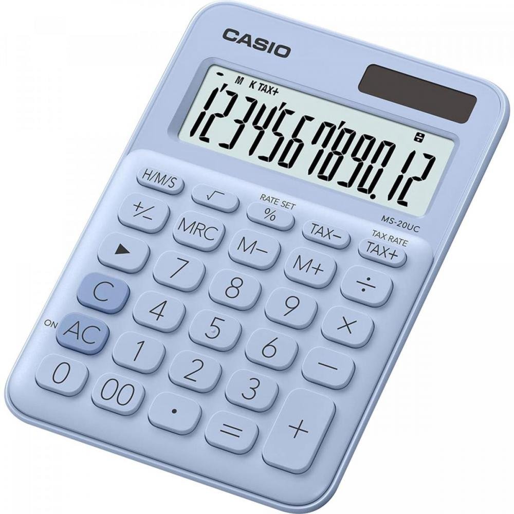 Calculadora Compacta Casio De Mesa C/ Visor Amplo 12 Dígitos