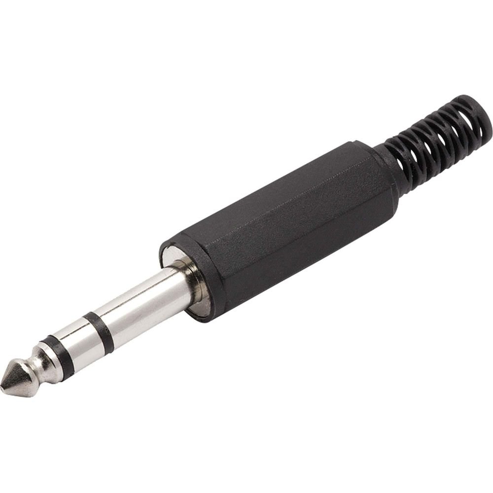 Plug P10 Estéreo com Proteção Pgpz0008 Preto Storm