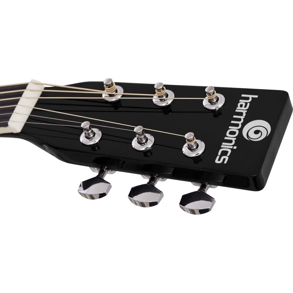 Violão Eletroacústico Aço Ge-21 Preto Harmonics