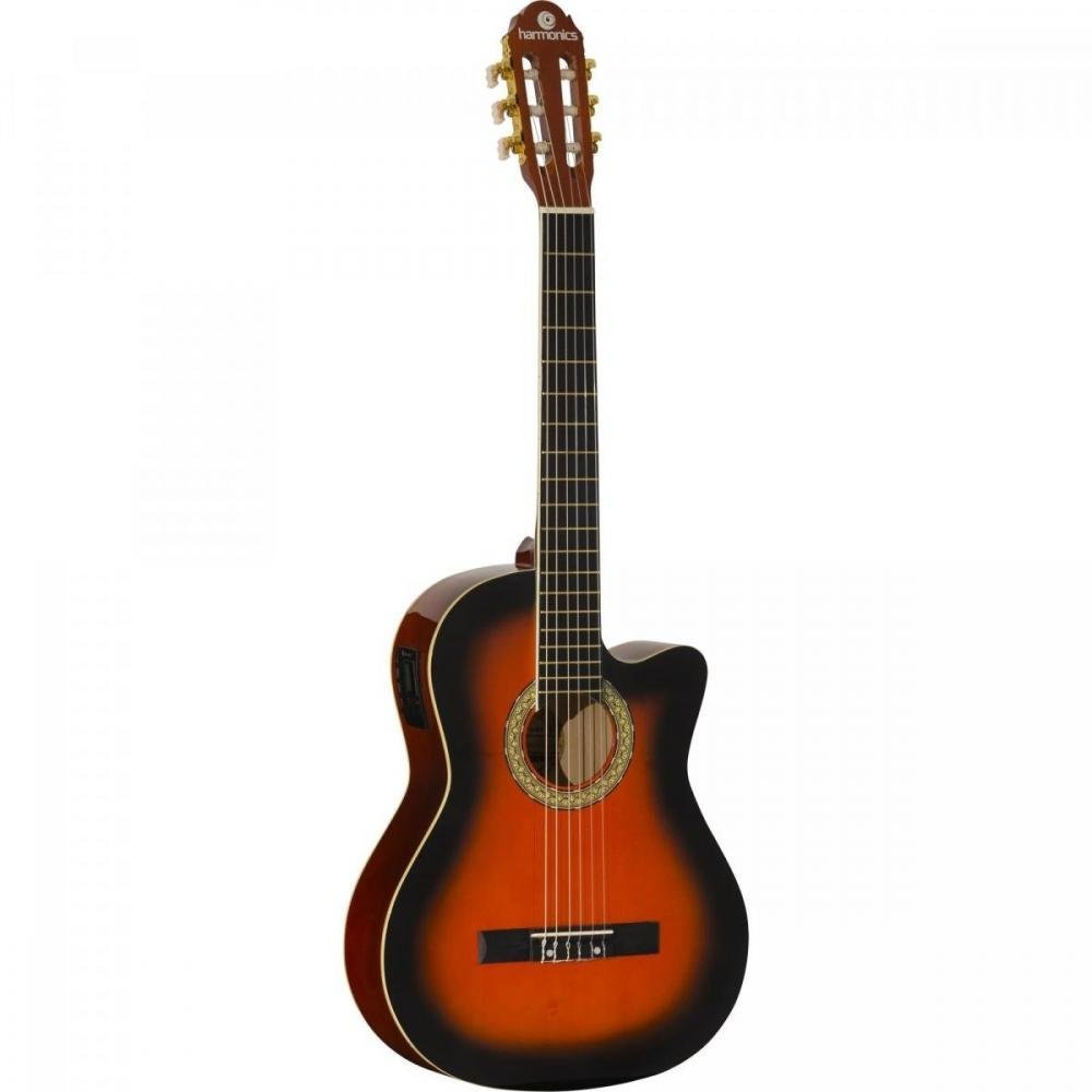 Violão Eletroacústico Nylon Ge-20 Sunburst Harmonics