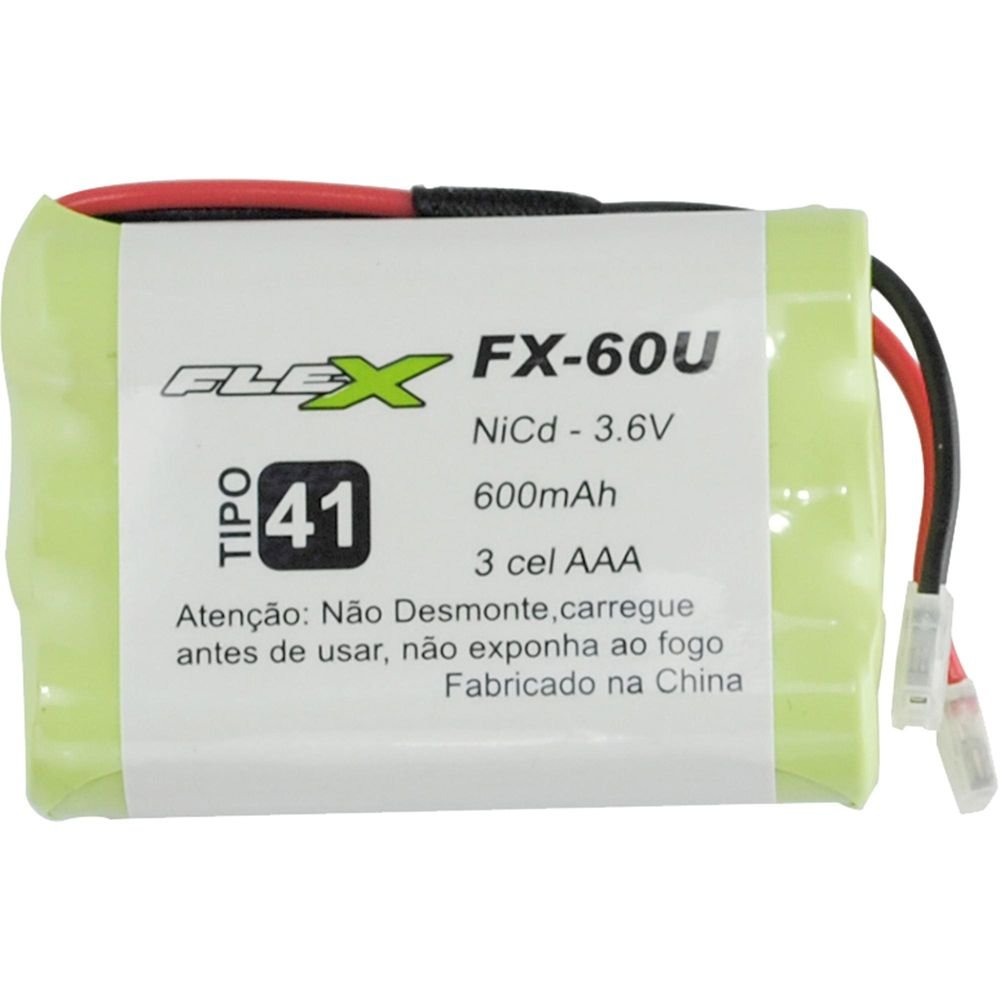 Bateria Universal para Telefone sem Fio 600mAh 3,6v Fx-60u Flex