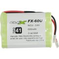 Bateria Universal para Telefone sem Fio 600mAh 3,6v Fx-60u Flex