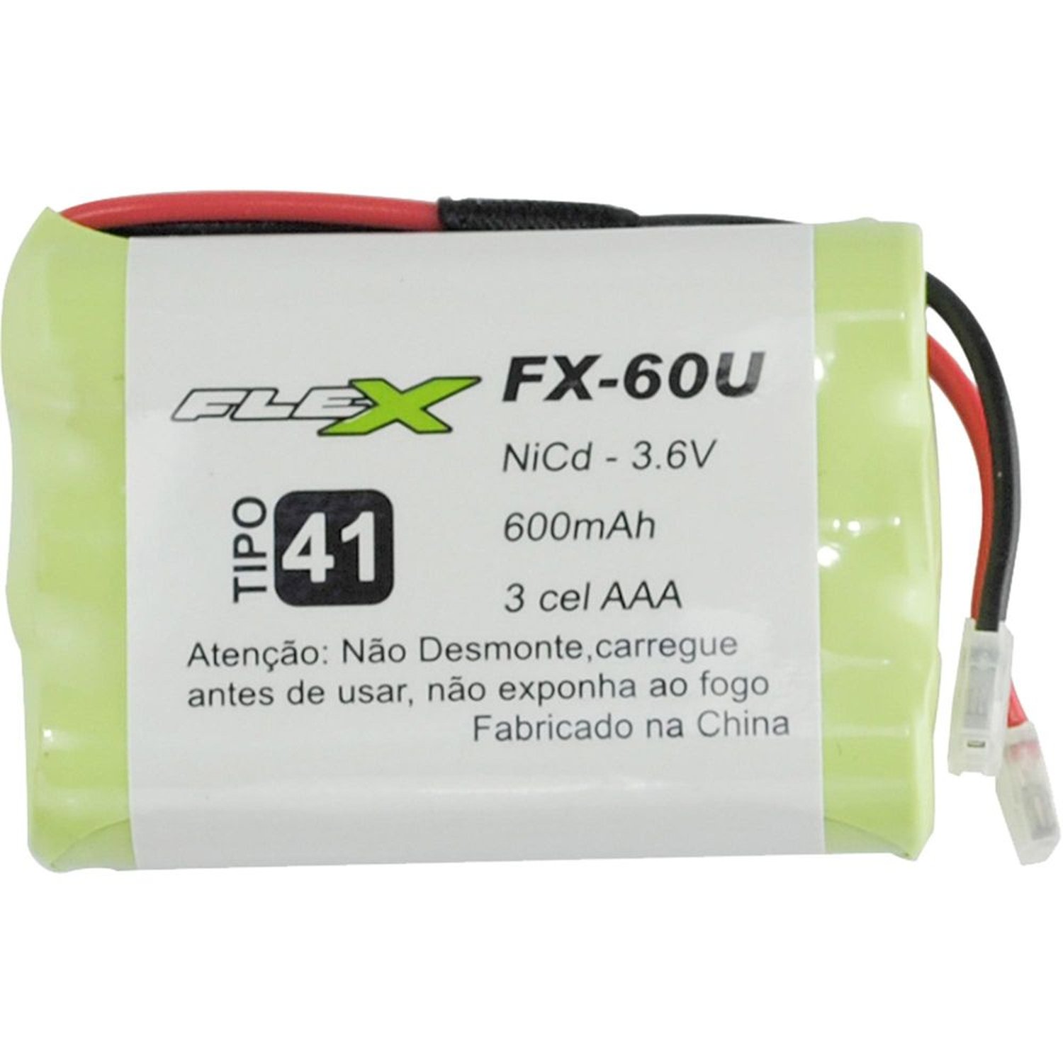 Bateria Universal para Telefone sem Fio 600mAh 3,6v Fx-60u Flex