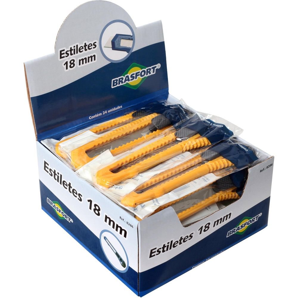Estilete 18mm Brasfort