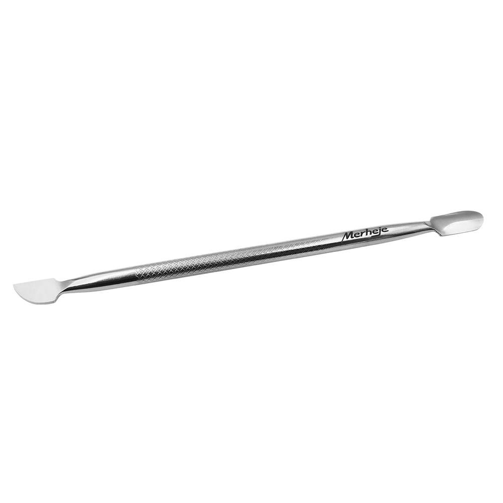 Espatula Cutículas Merheje Inox Esterilizavel Ponta Dupla