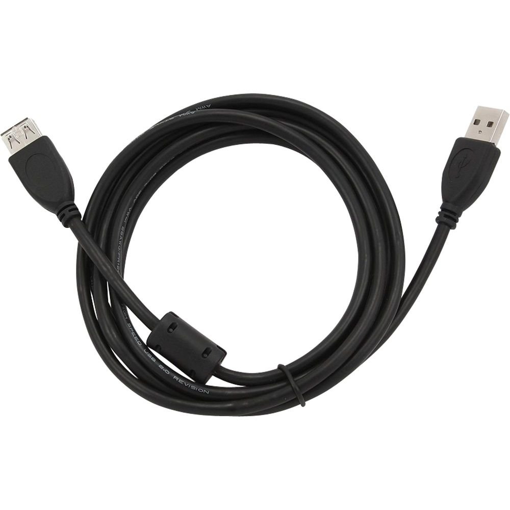 Cabo Extensor Usb 2.0 A Macho x A Fêmea 5m Preto Genérico