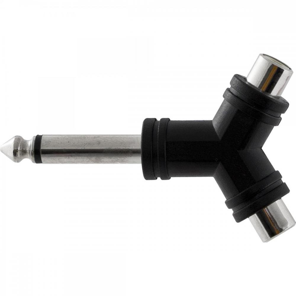 Adaptador 2RCA F x P10 M Mono HA047 HYX Un.Venda: MVA/2