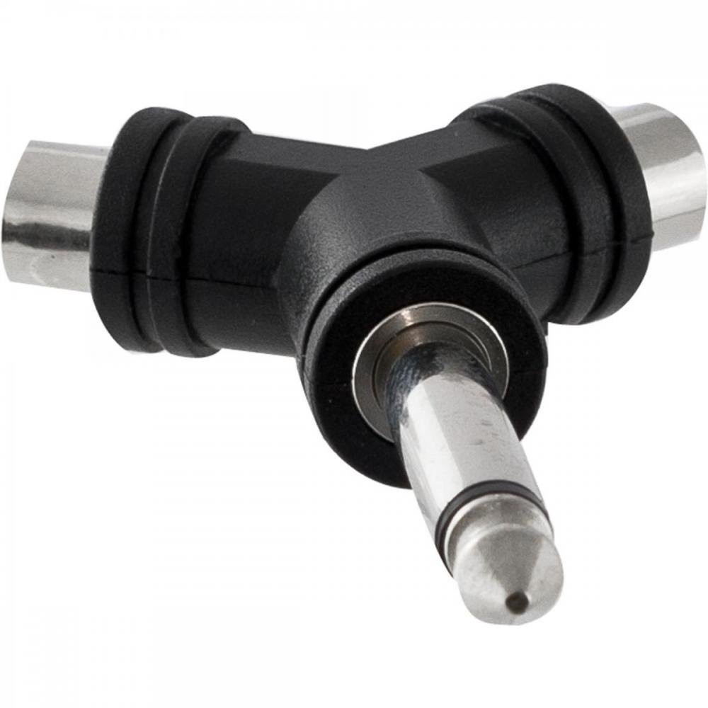 Adaptador 2RCA F x P10 M Mono HA047 HYX Un.Venda: MVA/2