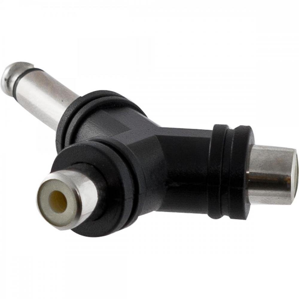 Adaptador 2RCA F x P10 M Mono HA047 HYX Un.Venda: MVA/2