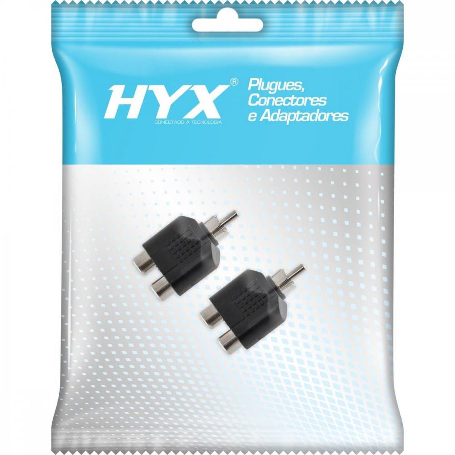 Adaptador 2RCA F x RCA M HA046 HYX Un.Venda: MVA/2