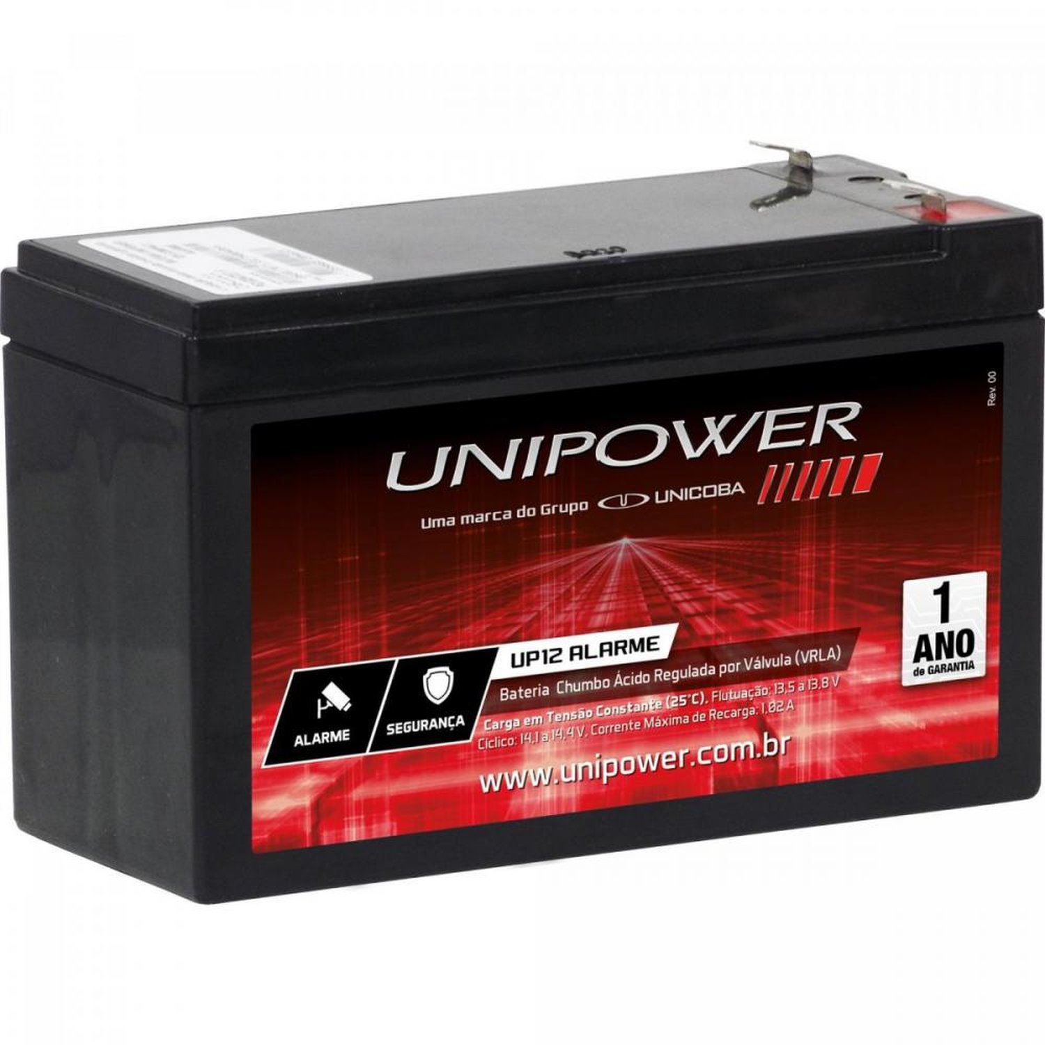 Bateria Selada 12V 4Ah Up12 Alarme Unipower Un.Venda: Pc/1
