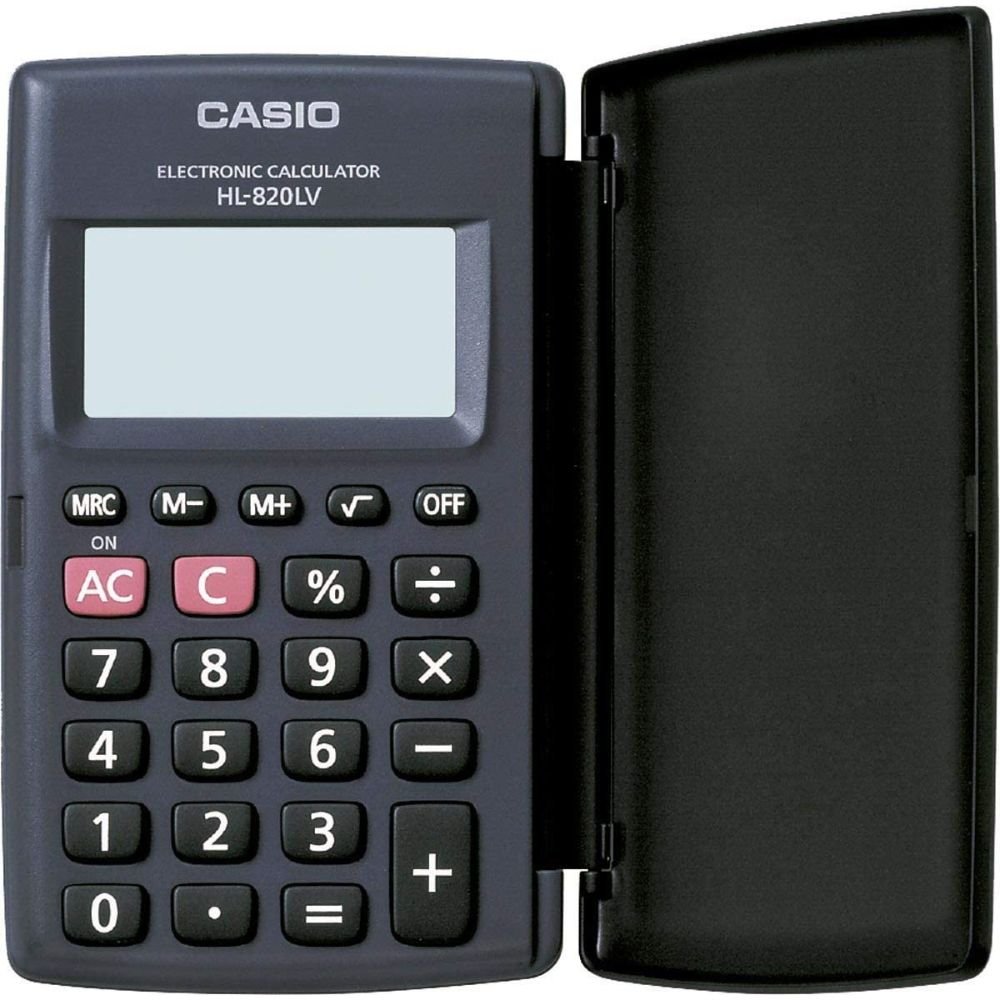 Calculadora de Bolso Casio 8 Digitos Hl820lv Preta