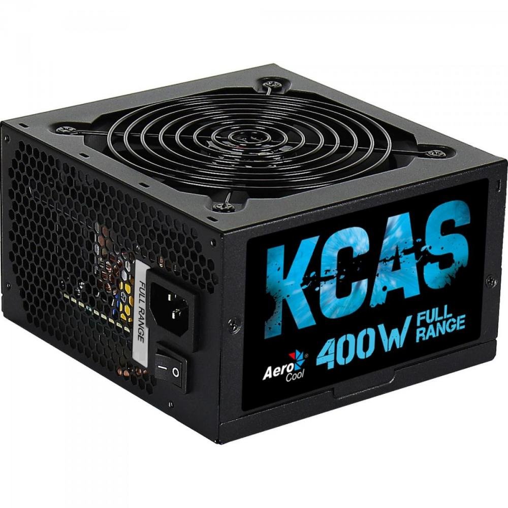 Fonte Atx Kcas 400w Full Range 80 Plus White Pfc Ativo Aerocool