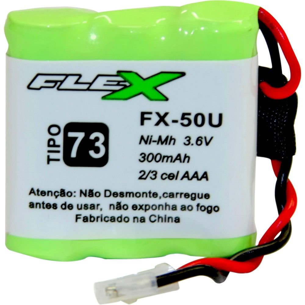 Bateria Universal para Telefone sem Fio 300mAh 3,6V Fx-50u Flex