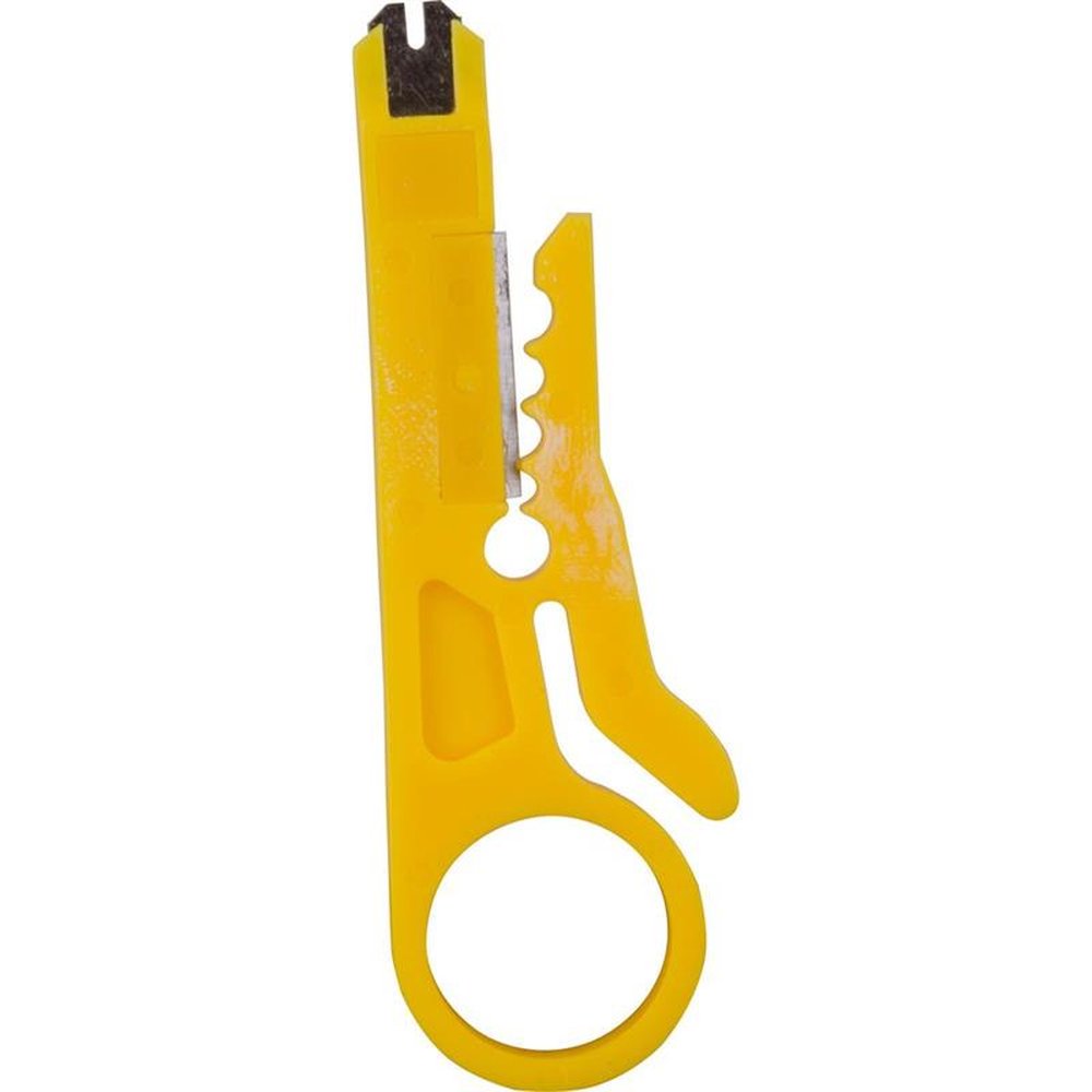 Alicate para Crimpar Rj45/Rj12/Rj11 com Chave Keystone + Desencapador de Cabos Alc01 Azul Hyx