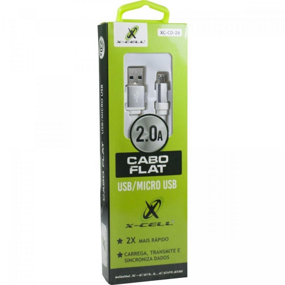 Cabo Usb 1m Turbo 2.0a Micro Usb X-Cell Flex