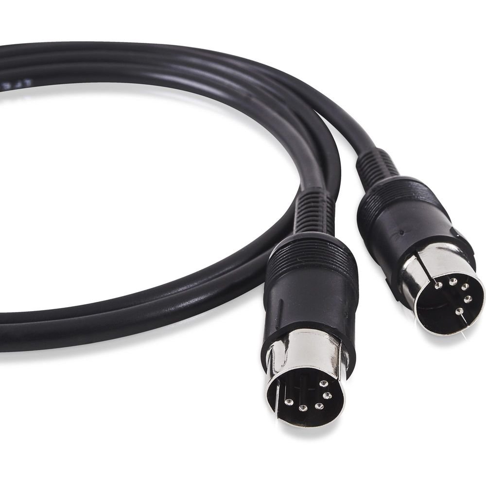 Cabo Midi para Teclado DIN5 X DIN5 1,5 metros PLAYER Preto HAYONIK