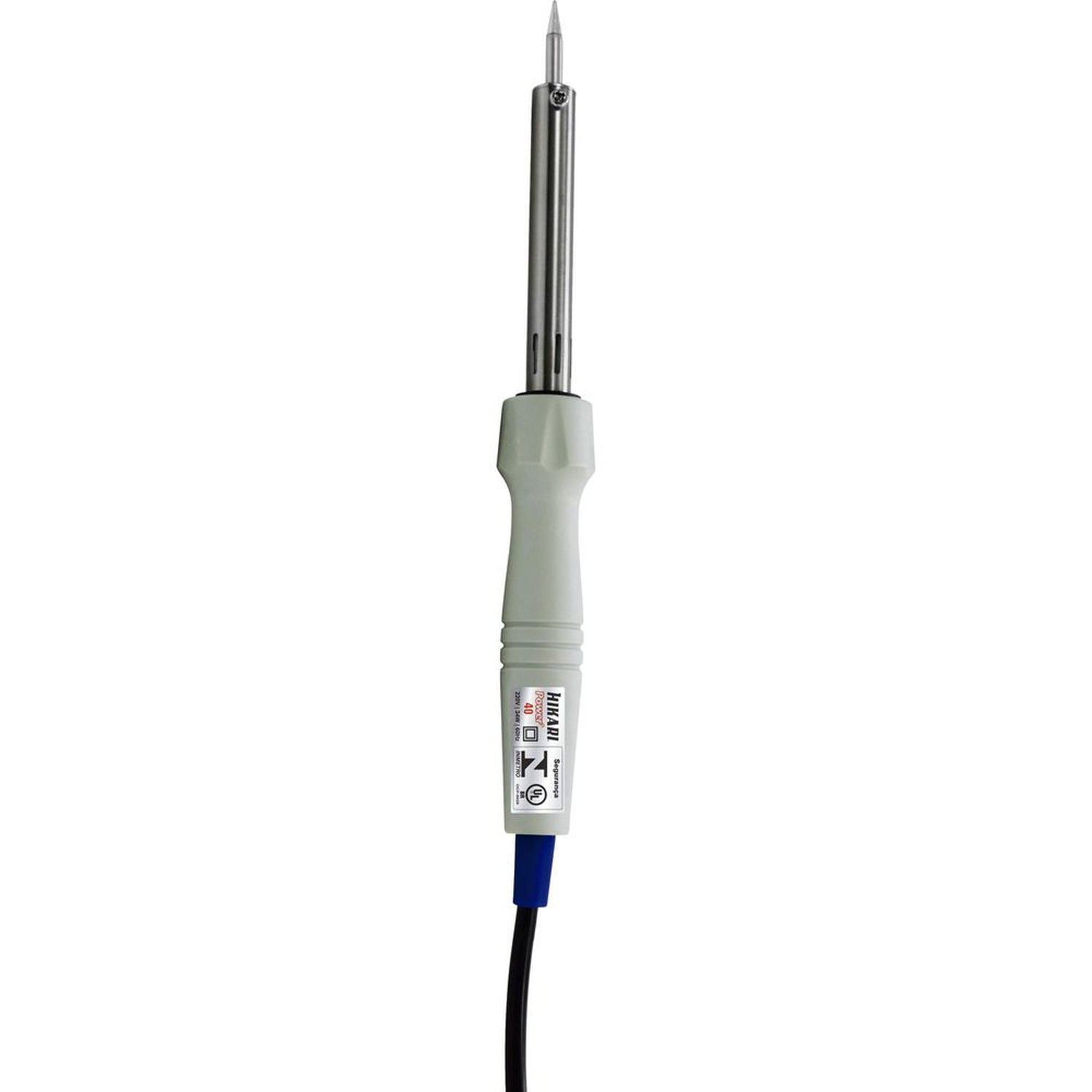 Ferro de Solda 34w 220v Power 40 Cinza/Azul Hikari
