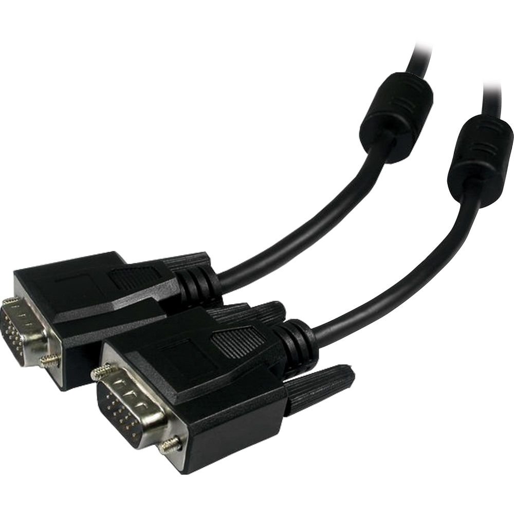 Cabo Vga Hdb15m x Hdb15m 15m Preto Genérico - Com Filtro