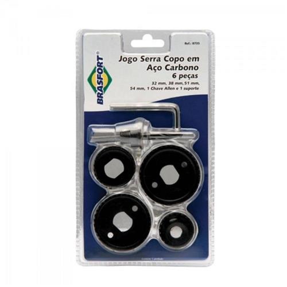 Serra Copo 32 a 54mm com 6 Tipo A Brasfort