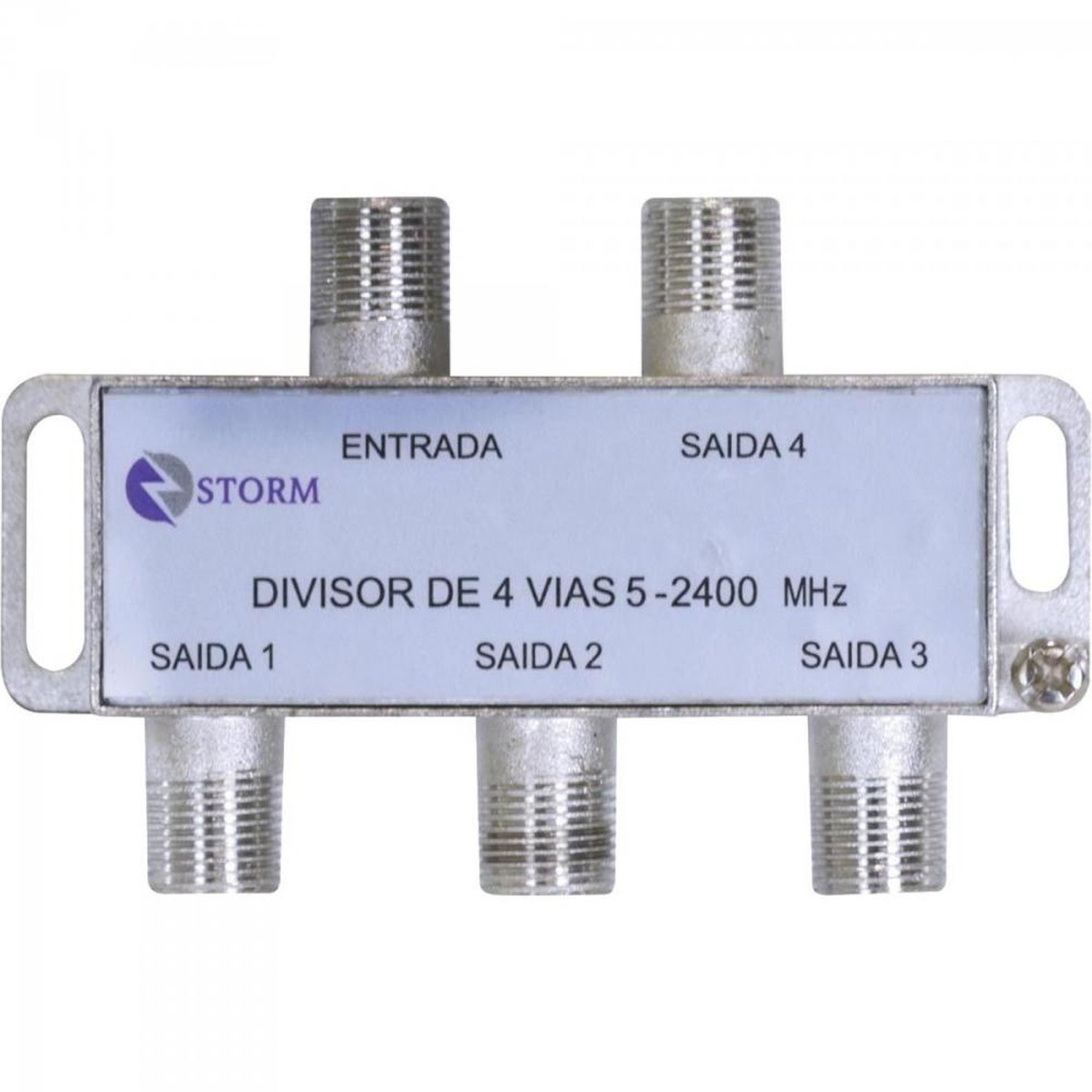 Divisor Satélite 1/4 5-2400mhz Storm - Pacote com 10 Unidades