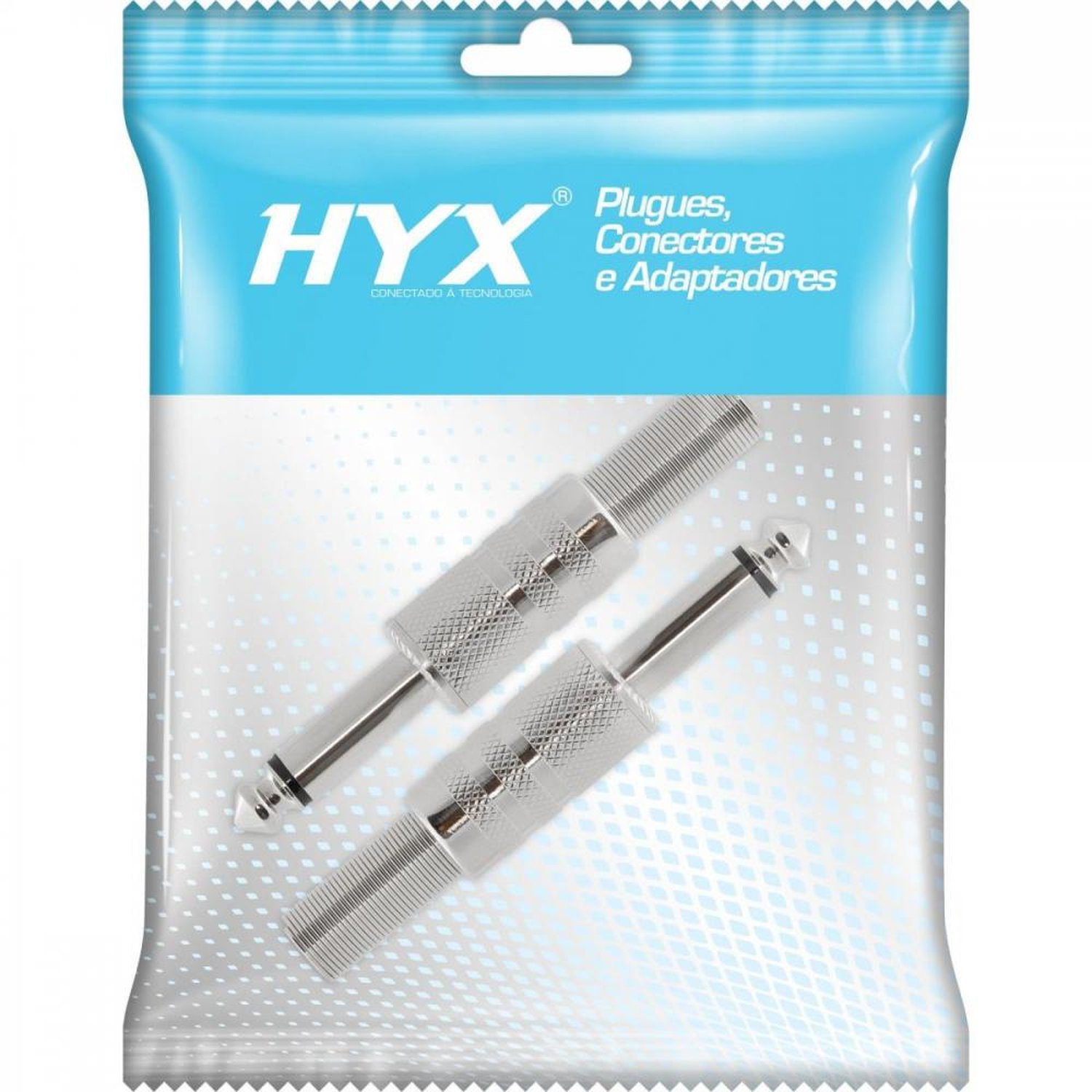 Conector P10 Macho Mono Niquelado Hj011m Hyx Un.Venda: Mva/2
