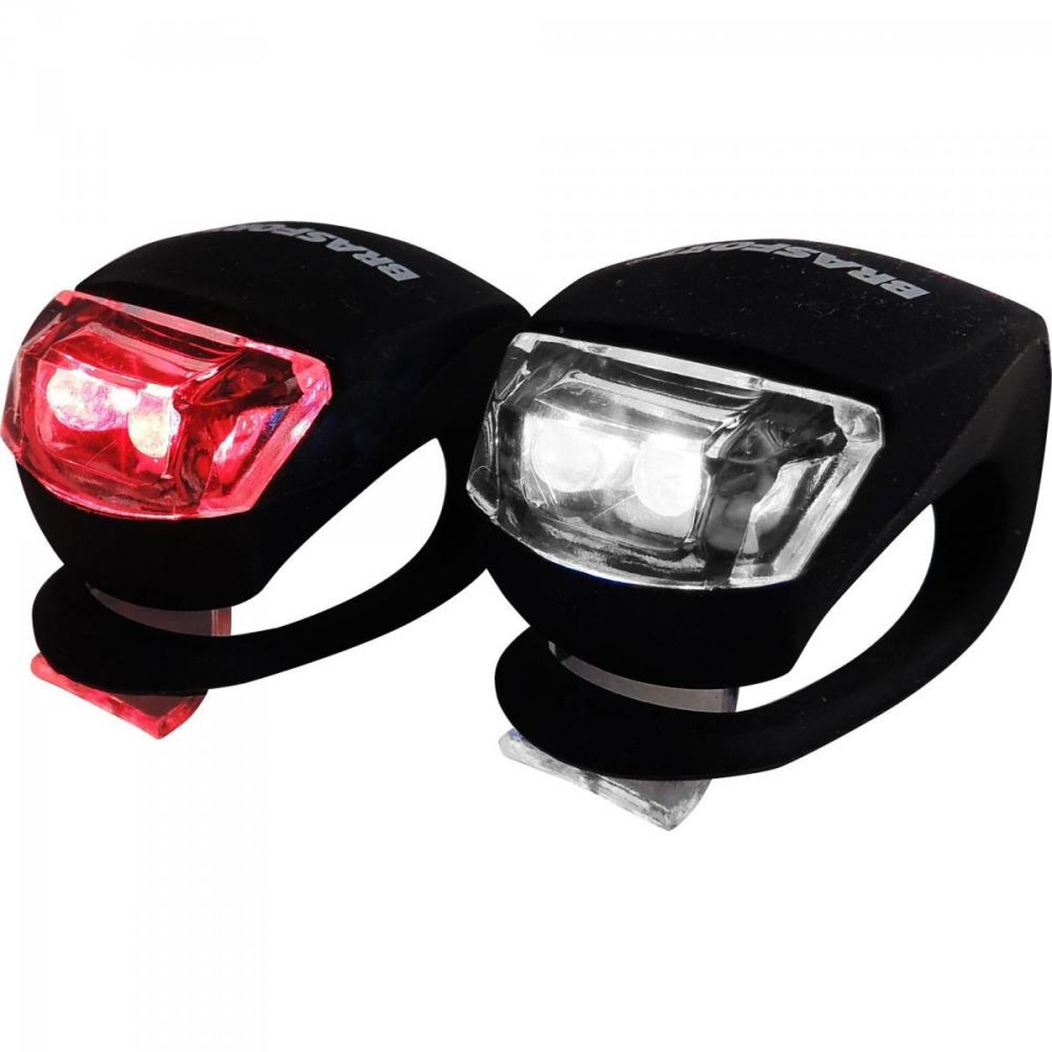 Kit Lanterna Led para Bike Preto Brasfort