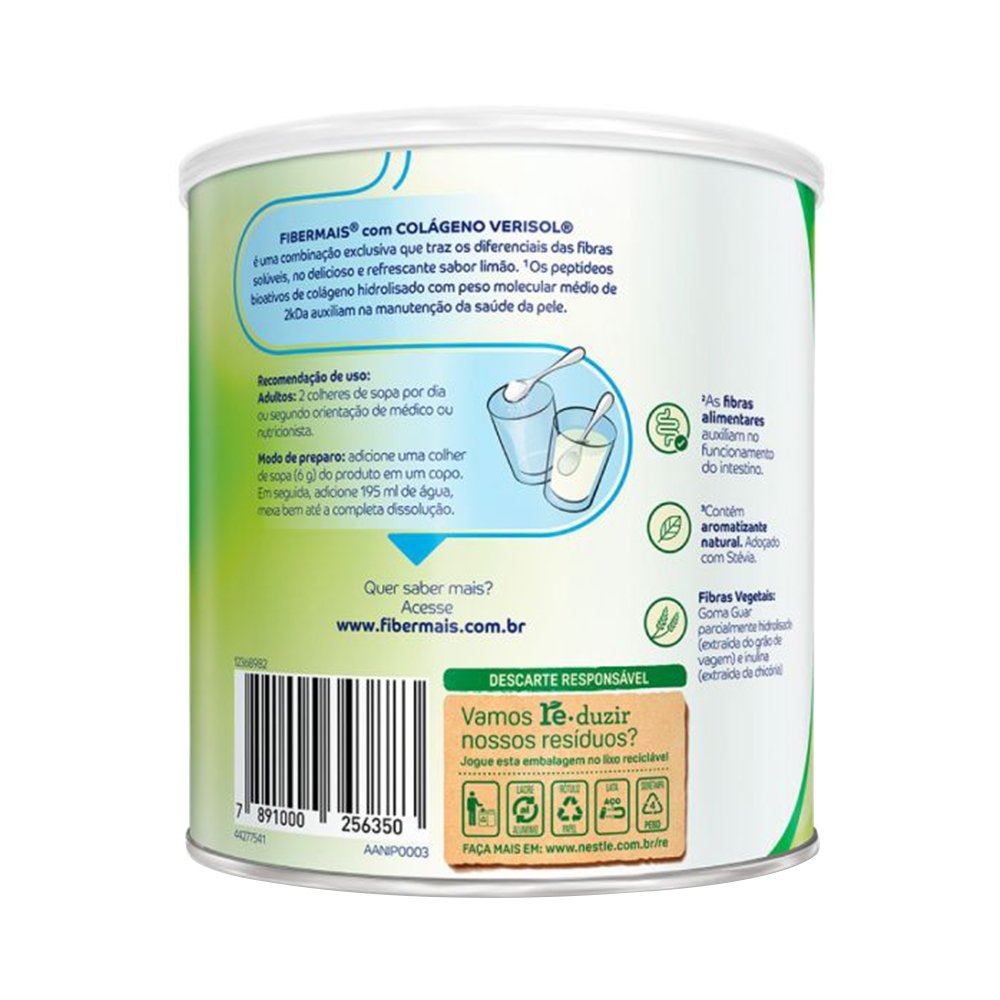 Fiber Mais com Colágeno Limão 300g