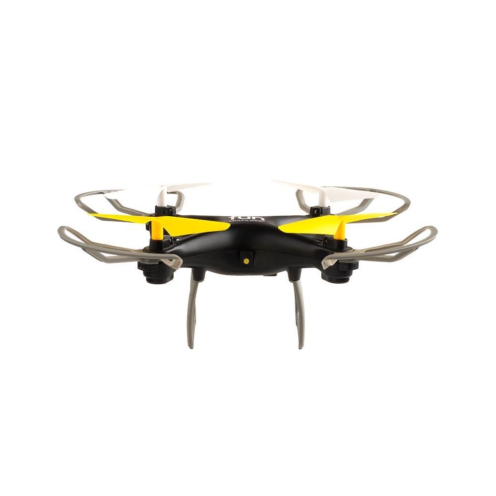 Drone Multilaser Fun Alcance de 50m Flips em 360° C/Controle Remoto Preto/Amarelo- ES253