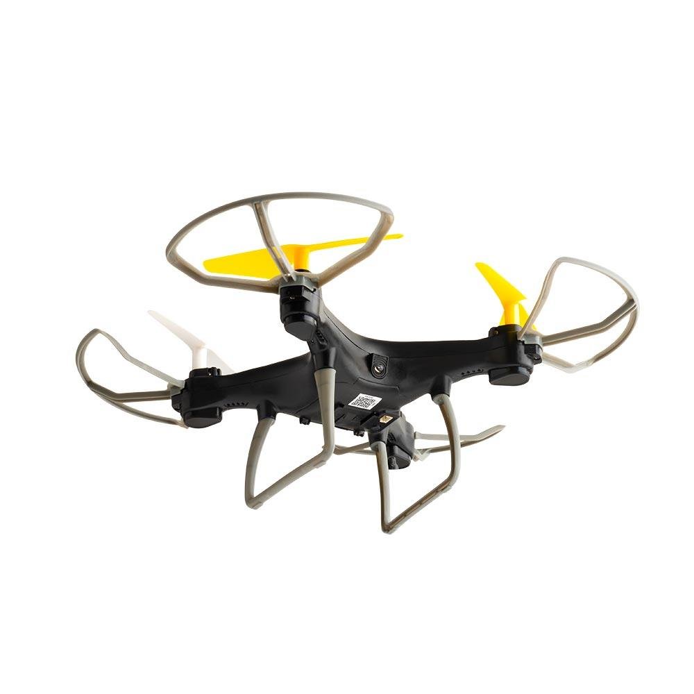 Drone Multilaser Fun Alcance de 50m Flips em 360° C/Controle Remoto Preto/Amarelo- ES253
