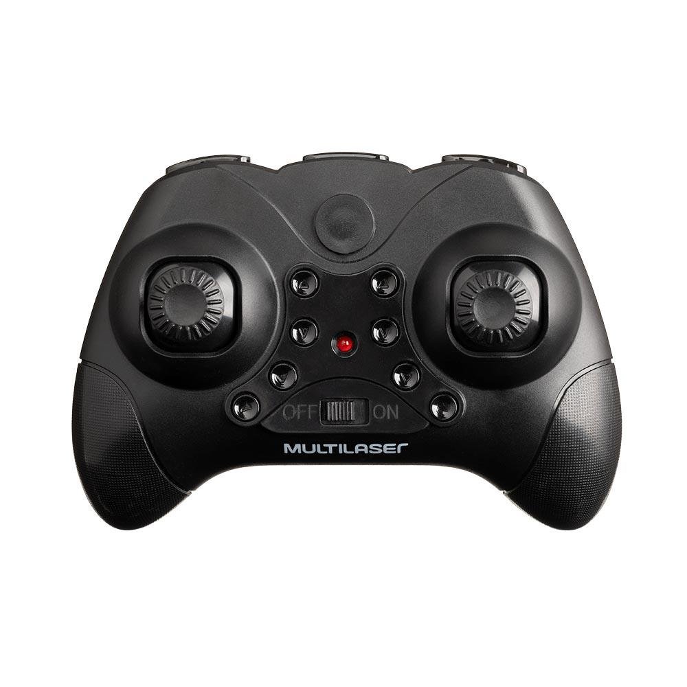 Drone Multilaser Fun Alcance de 50m Flips em 360° C/Controle Remoto Preto/Amarelo- ES253