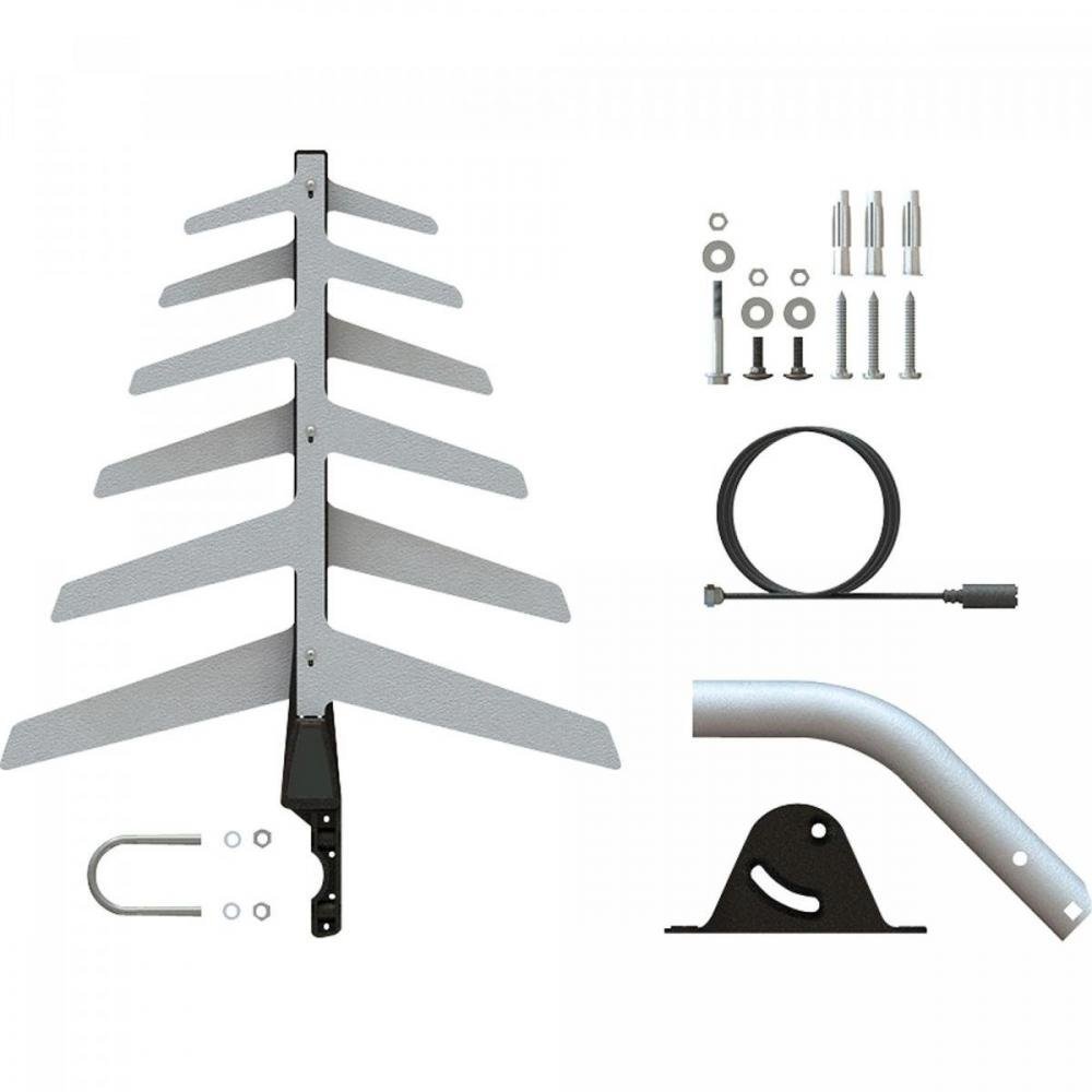 Antena Externa Tv 2 em 1 Uhf/Hd com Cabo Exclusivo Full Hd Dtv1500 Aquário
