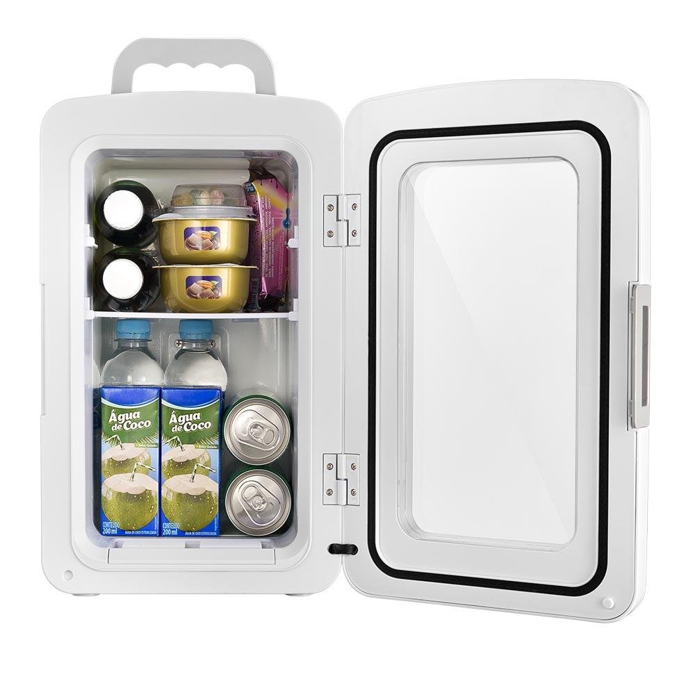 Mini Geladeira 10L (110V/12V) Cabo AC/DC Branca - TV015