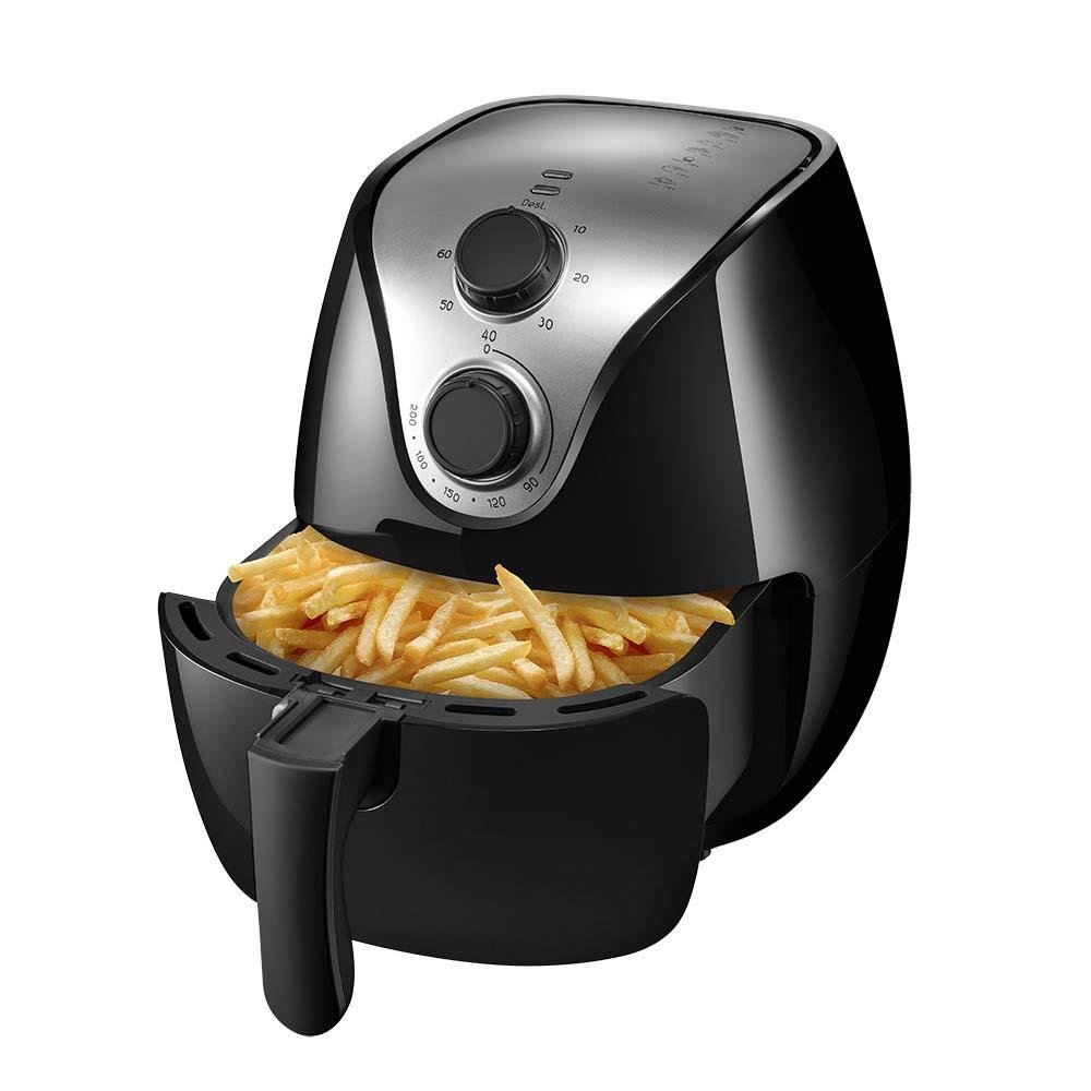 Fritadeira 4 Litros Preta 127V 1500W Com Grade - CE021