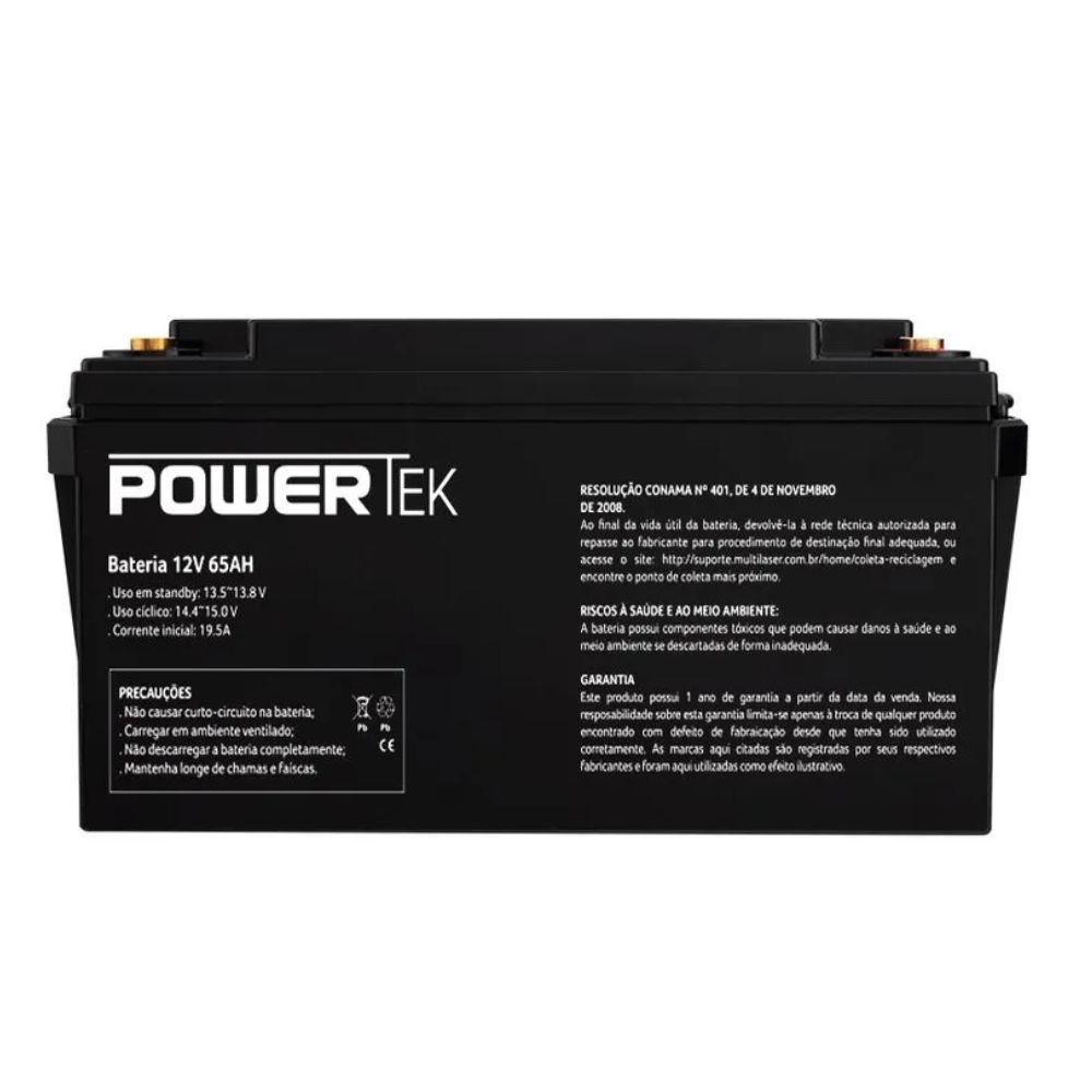 Bateria Powertek 12V 65Ah - EN024
