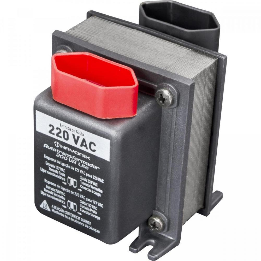 Autotrafo Universal 200VA Lite Preto HAYONIK