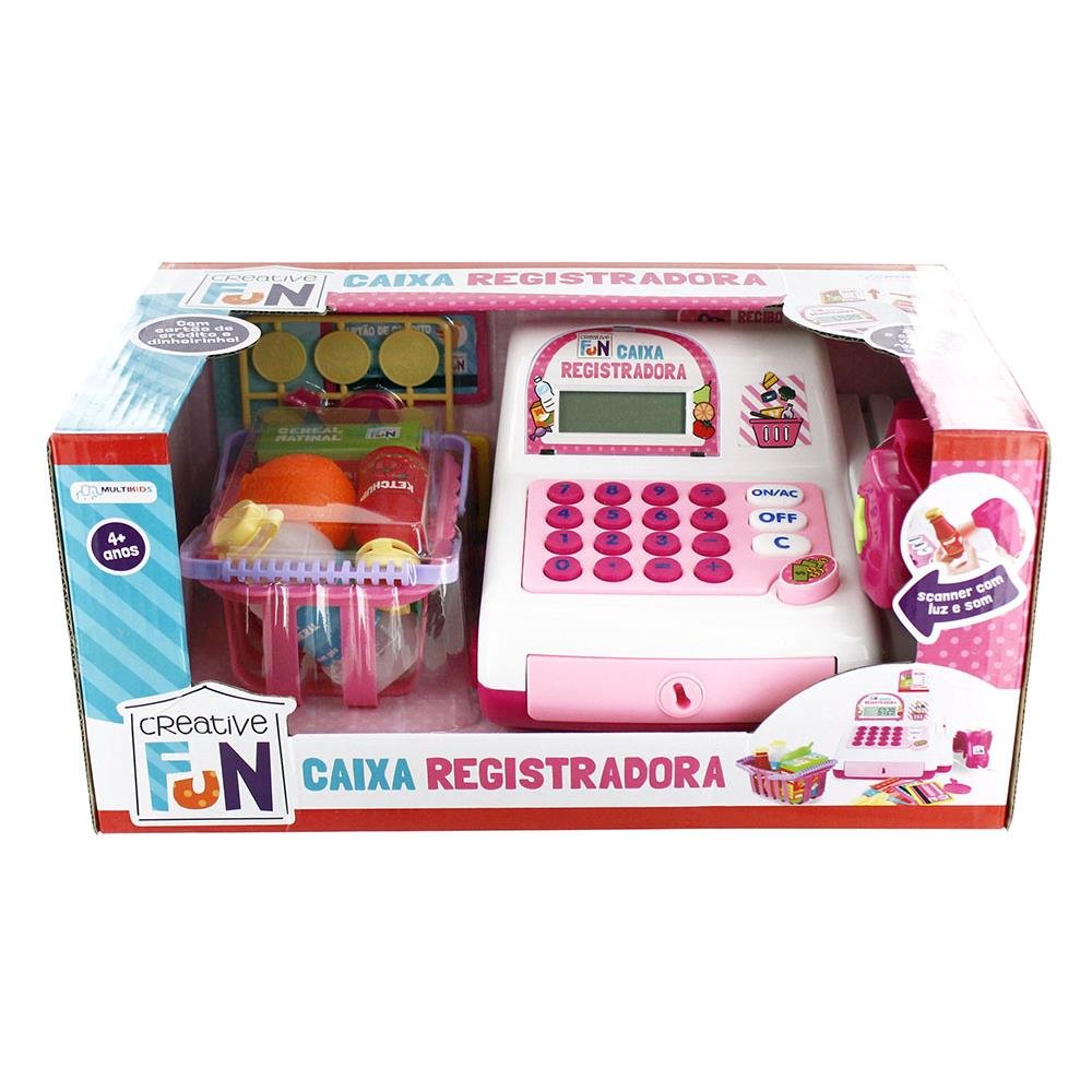 Creative fun caixa registradora rosa- BR387