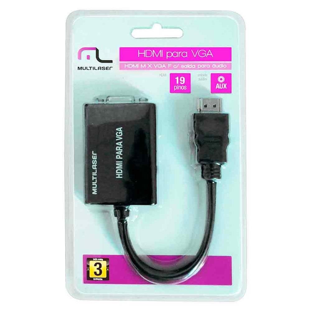 Conversor Hdmi M X Vga F C/ Saida Audio - WI293
