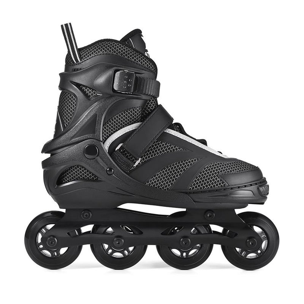 Patins Preto/Cinza Inline Regulável Tamanho 33-36 M Atrio - ES308
