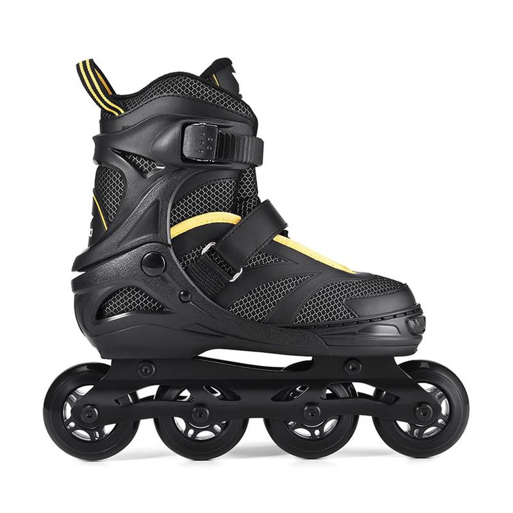Patins Preto/Amarelo Inline Regulavel Tamanho 33-36 M - ES306