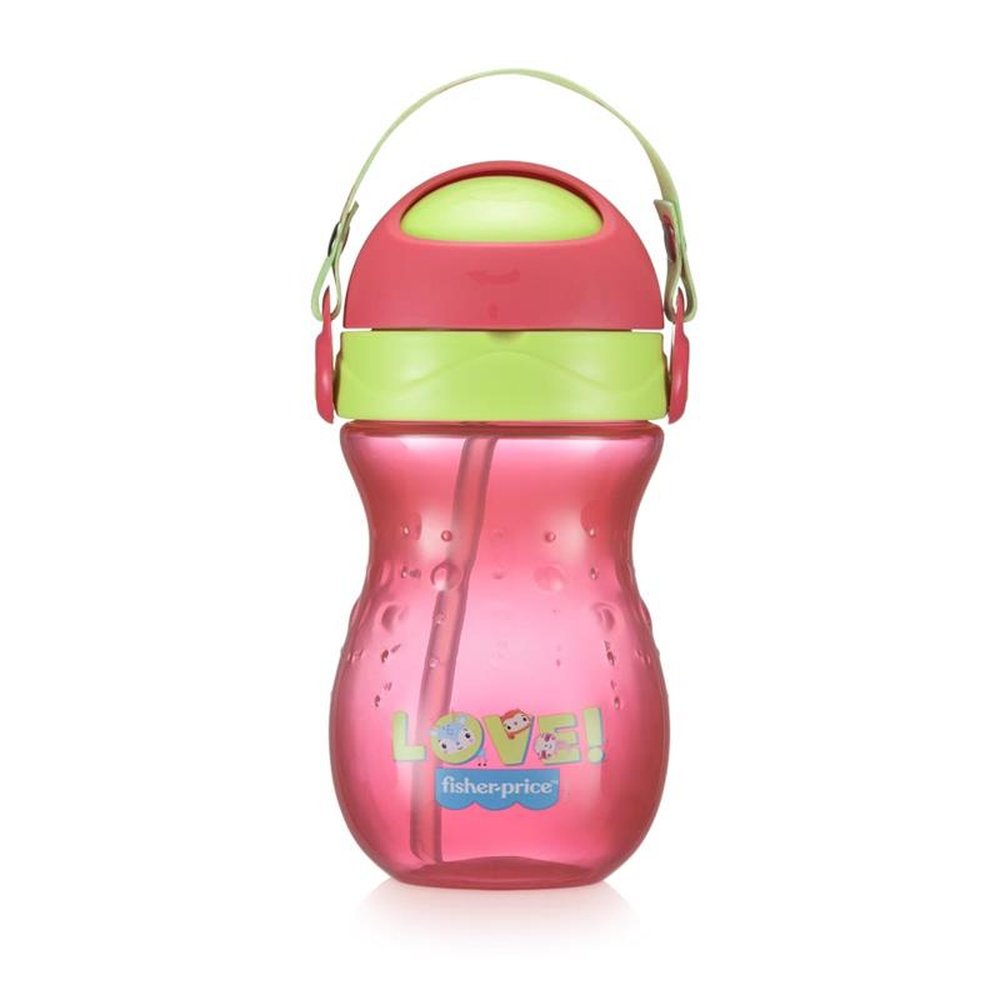 Copo Com Canudo Playful Rosa Ballet Fisher-Price - BB1019