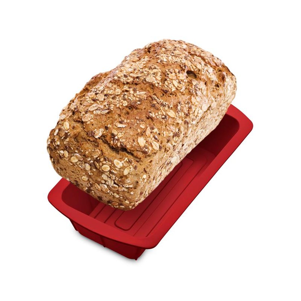 Forma De Silicone Para Pão 20cm Vermelha - UD155