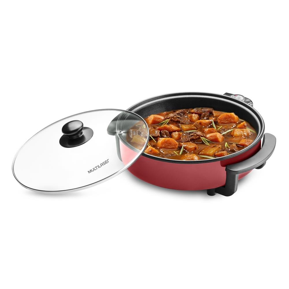 Panela eletrica redonda 127V COM REVESTIMENTO ANTEADERENTE - CE114