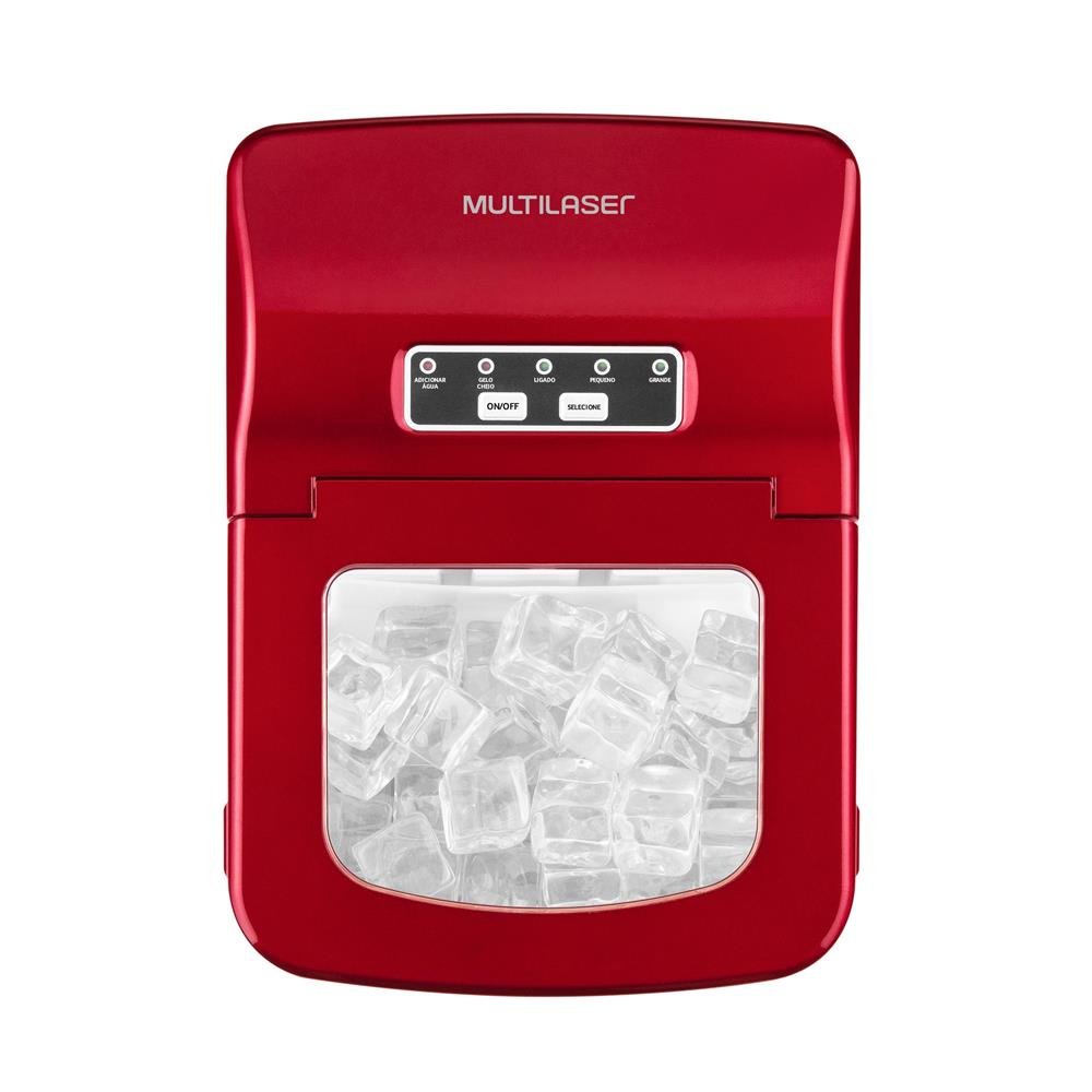 Máquina de Gelo Multilaser 220V 100W Vermelha - HO070