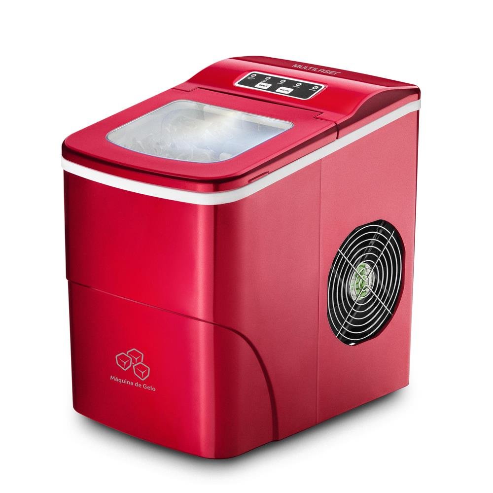 Máquina de Gelo Multilaser 220V 100W Vermelha - HO070