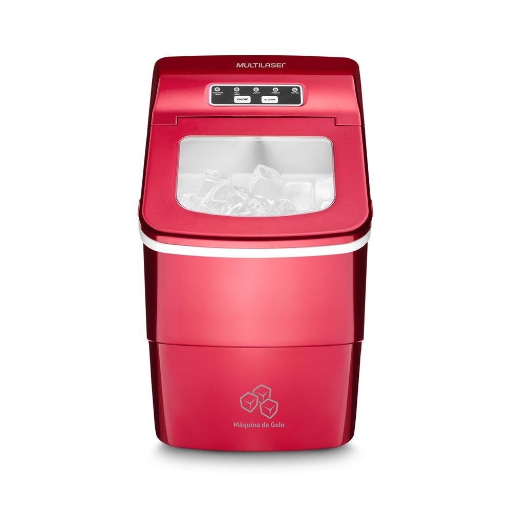 Máquina de Gelo Multilaser 220V 100W Vermelha - HO070