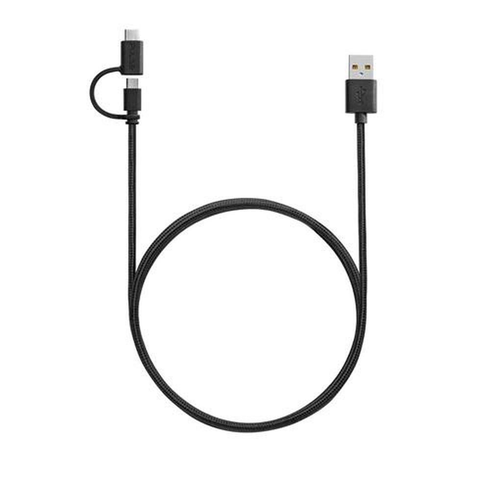 Cabo Premium 2 em 1 Micro USB/Tipo-C 1,5m Pulse - WI415