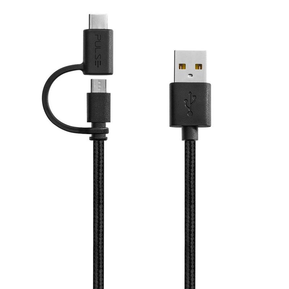 Cabo Premium 2 em 1 Micro USB/Tipo-C 1,5m Pulse - WI415
