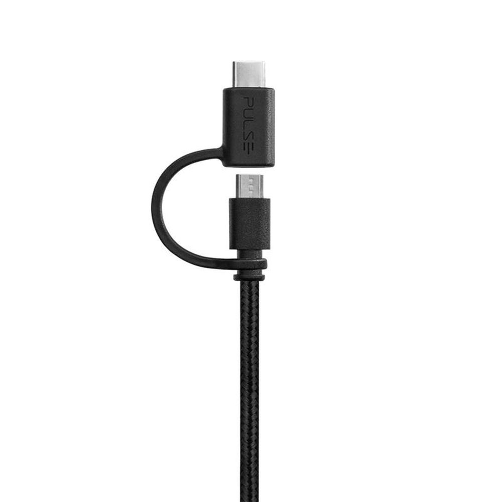 Cabo Premium 2 em 1 Micro USB/Tipo-C 1,5m Pulse - WI415